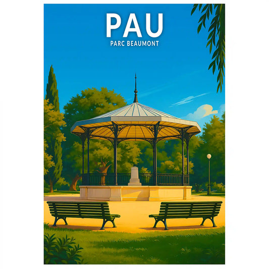 Affiche - Pau - Parc Beaumont