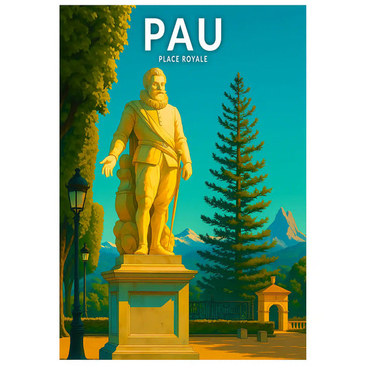 Affiche - Pau - Place Royale