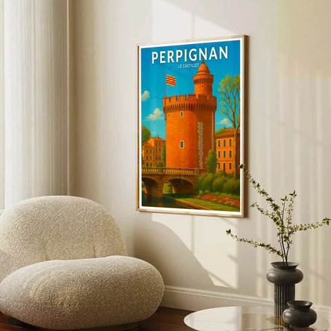 Affiche - Perpignan - Le Castillet
