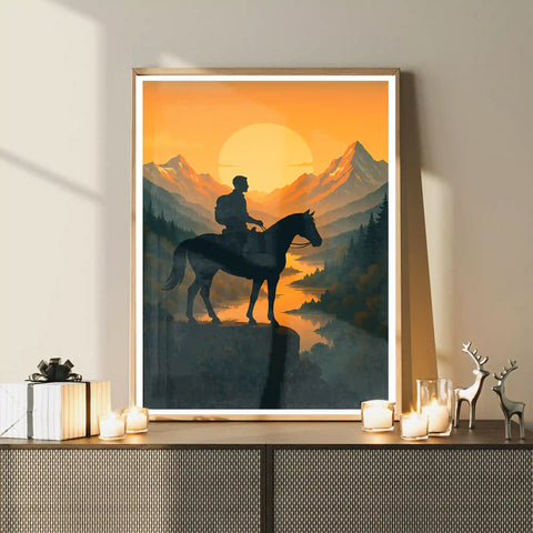 Affiche - Randonnée à Cheval