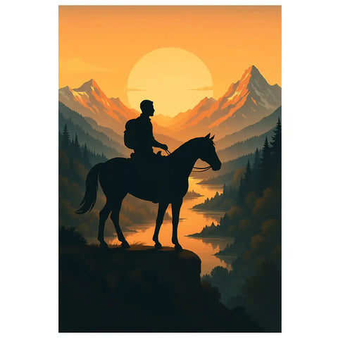 Affiche - Randonnée à Cheval