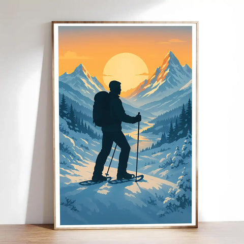 Affiche - Randonnée en Raquettes