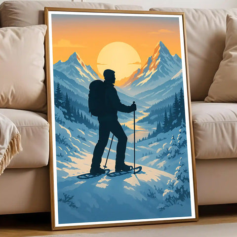 Affiche - Randonnée en Raquettes