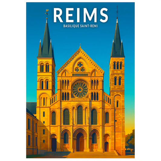 Affiche - Reims - Basilique Saint-Remi
