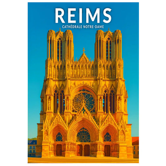 Affiche - Reims - Cathédrale Notre-Dame