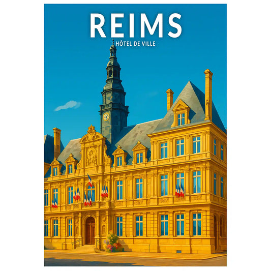 Affiche - Reims - Hôtel de Ville