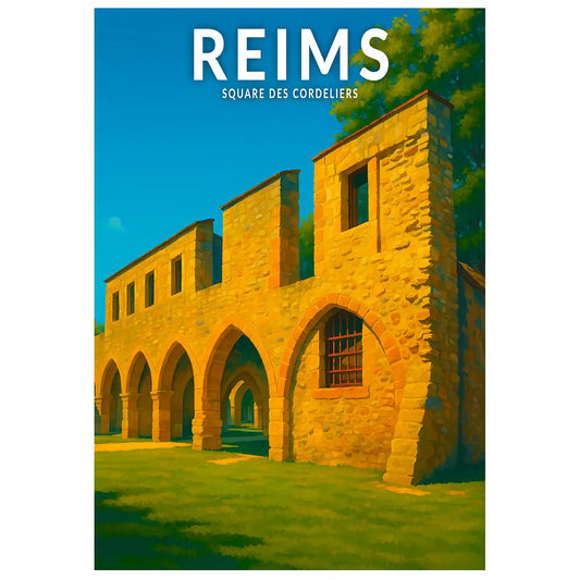 Affiche - Reims - Square des Cordeliers