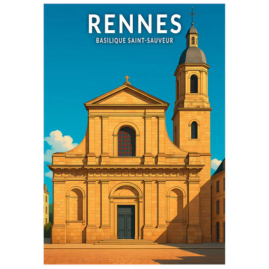 Affiche - Rennes - Basilique Saint-Sauveur
