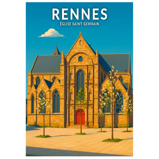 Affiche - Rennes - Église Saint-Germain
