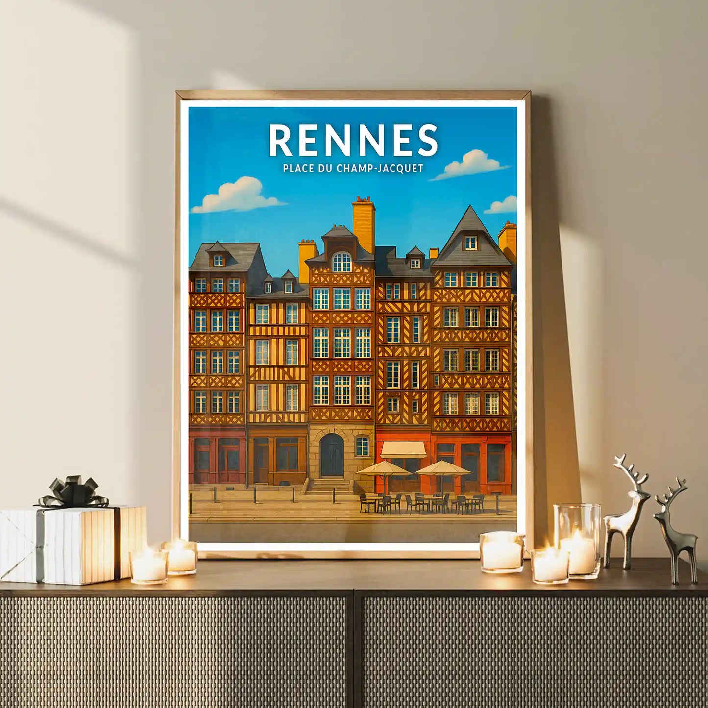 Affiche - Rennes - Place du Champ-Jacquet