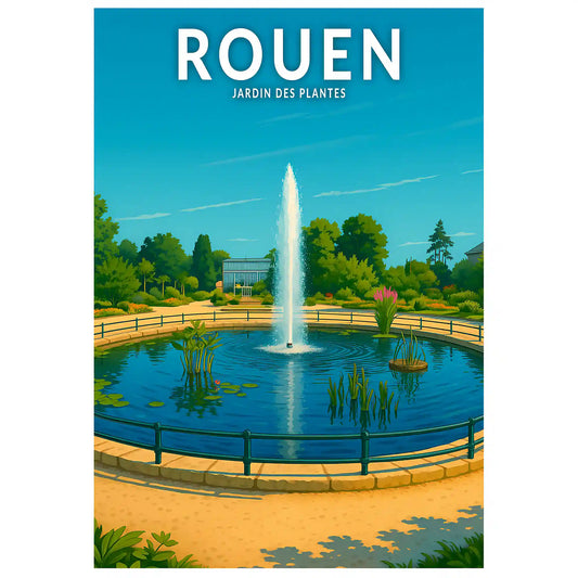 Affiche - Rouen - Jardin des Plantes