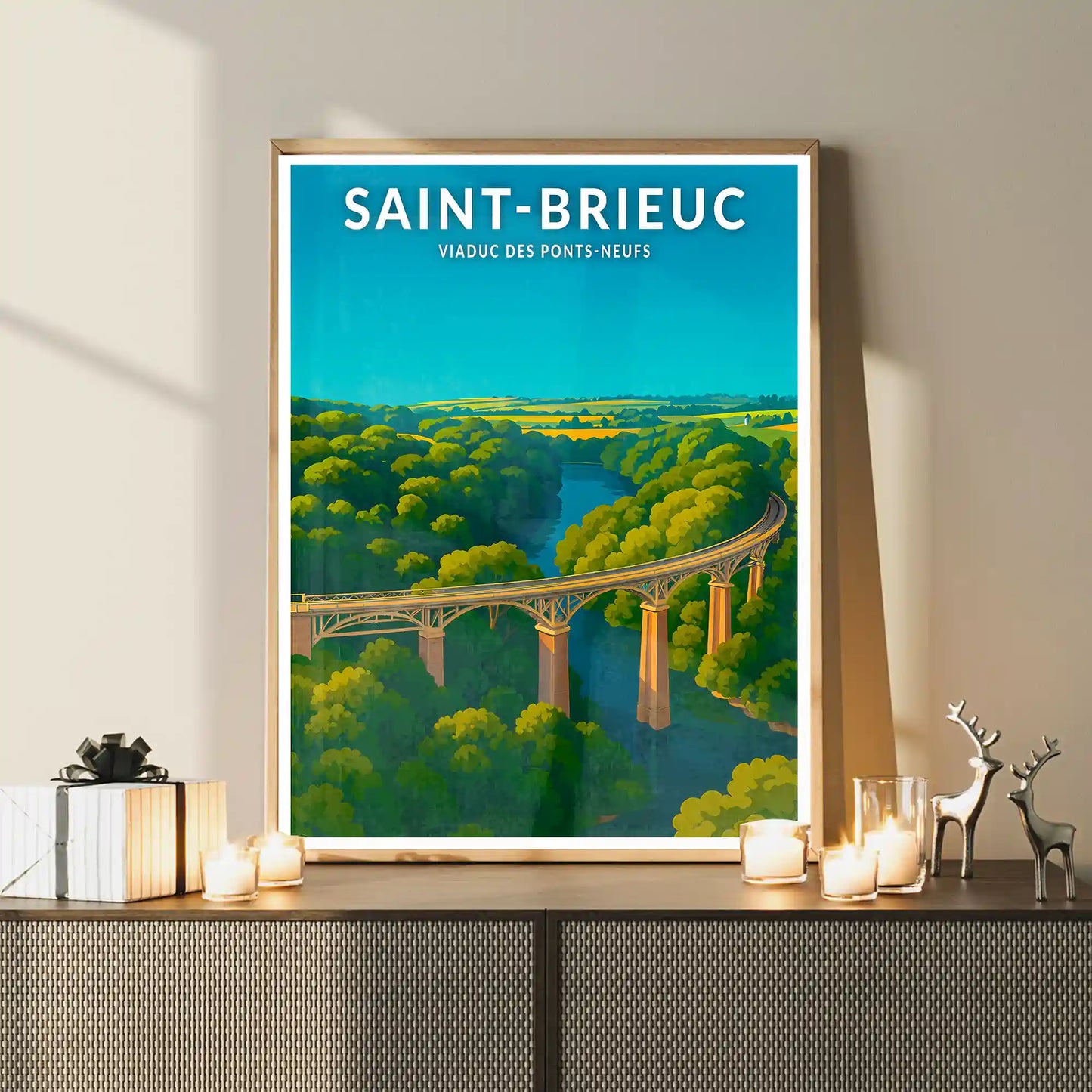 Affiche - Saint-Brieuc - Viaduc des Ponts-Neufs