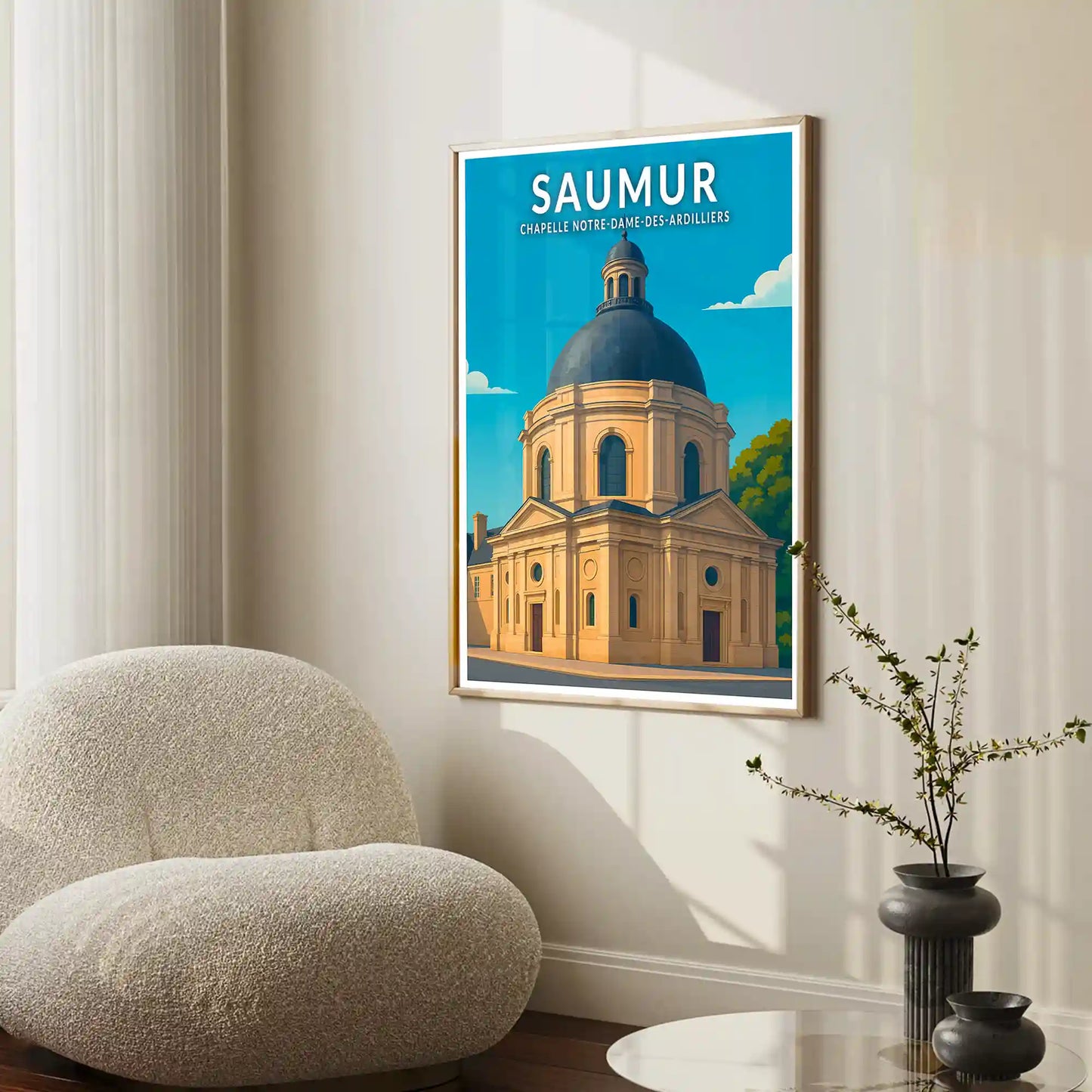 Affiche - Saumur - Chapelle Notre-Dame-des-Ardilliers