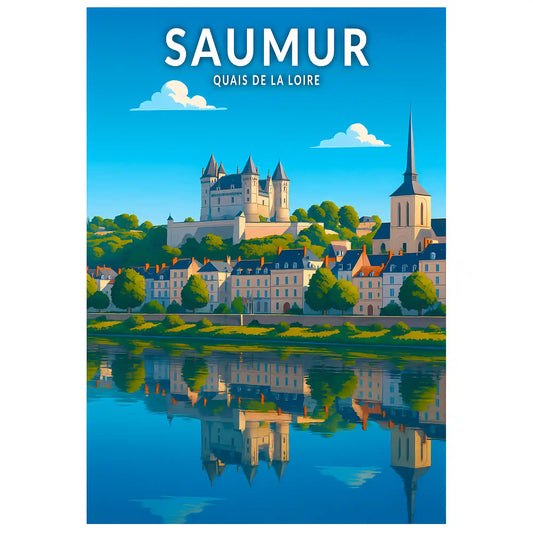 Affiche - Saumur - Quais de la Loire