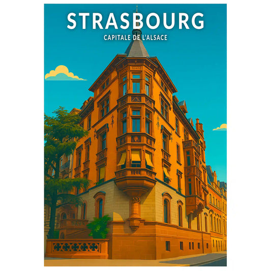 Affiche - Strasbourg - Capitale de l'Alsace