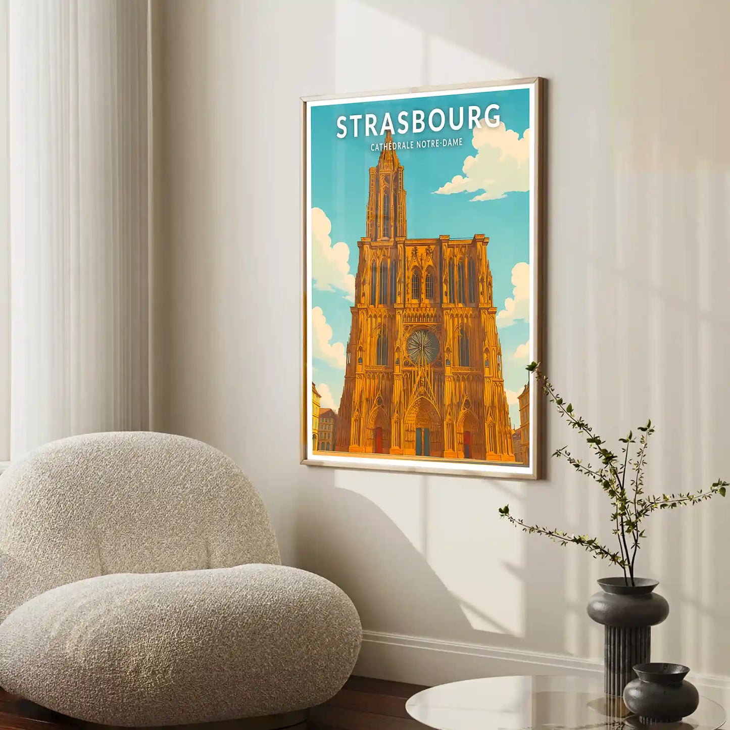 Affiche - Strasbourg - Cathédrale Notre-Dame