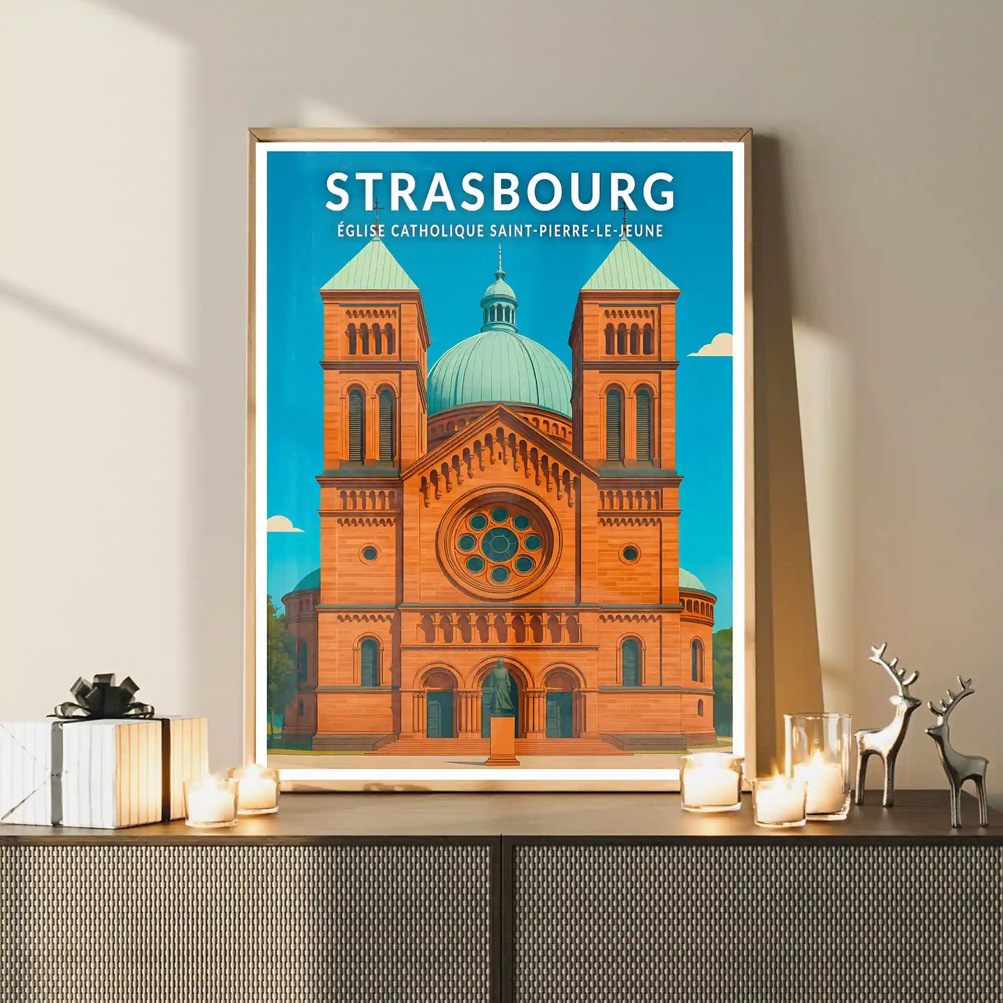 Affiche - Strasbourg - Église catholique Saint-Pierre-le-Jeune