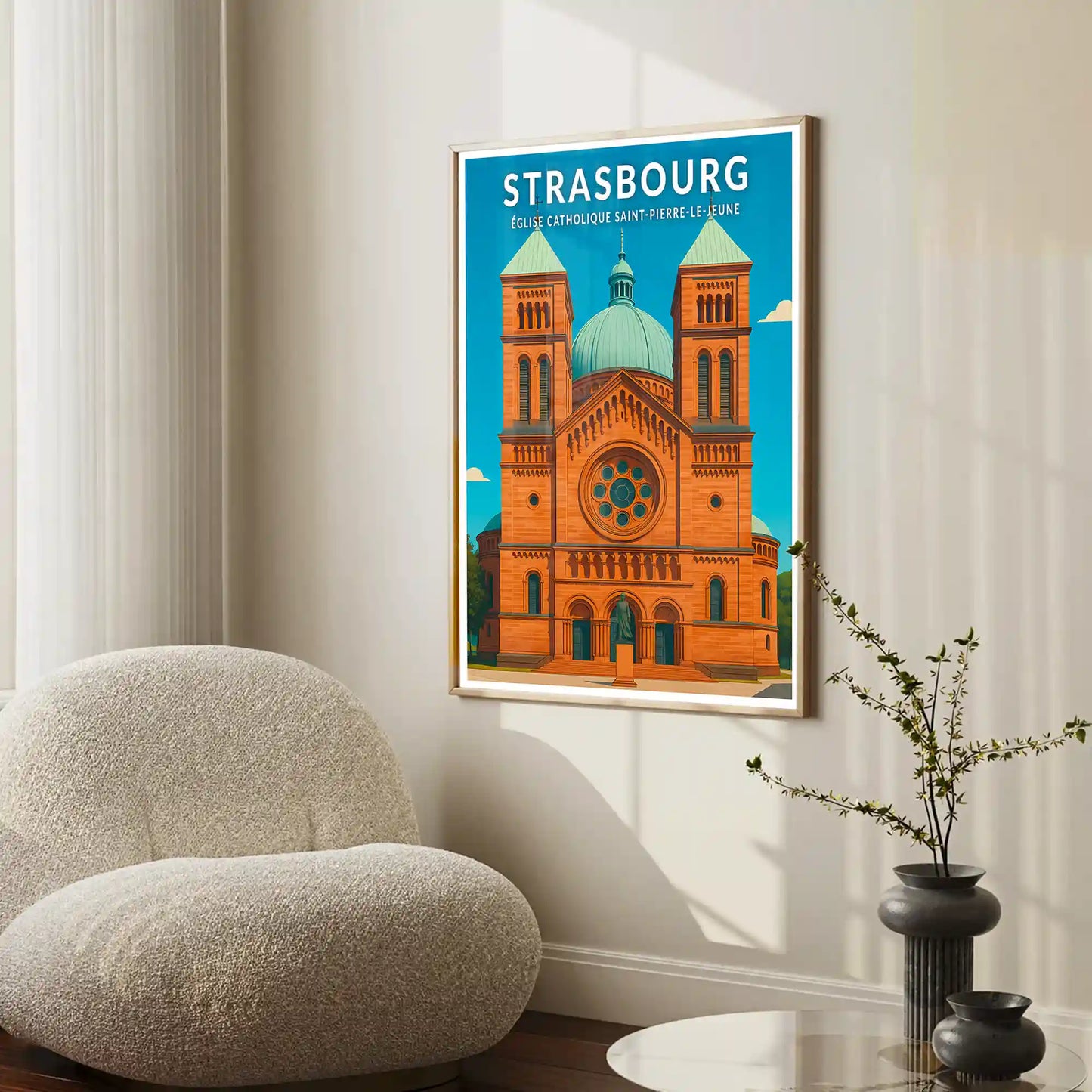 Affiche - Strasbourg - Église catholique Saint-Pierre-le-Jeune