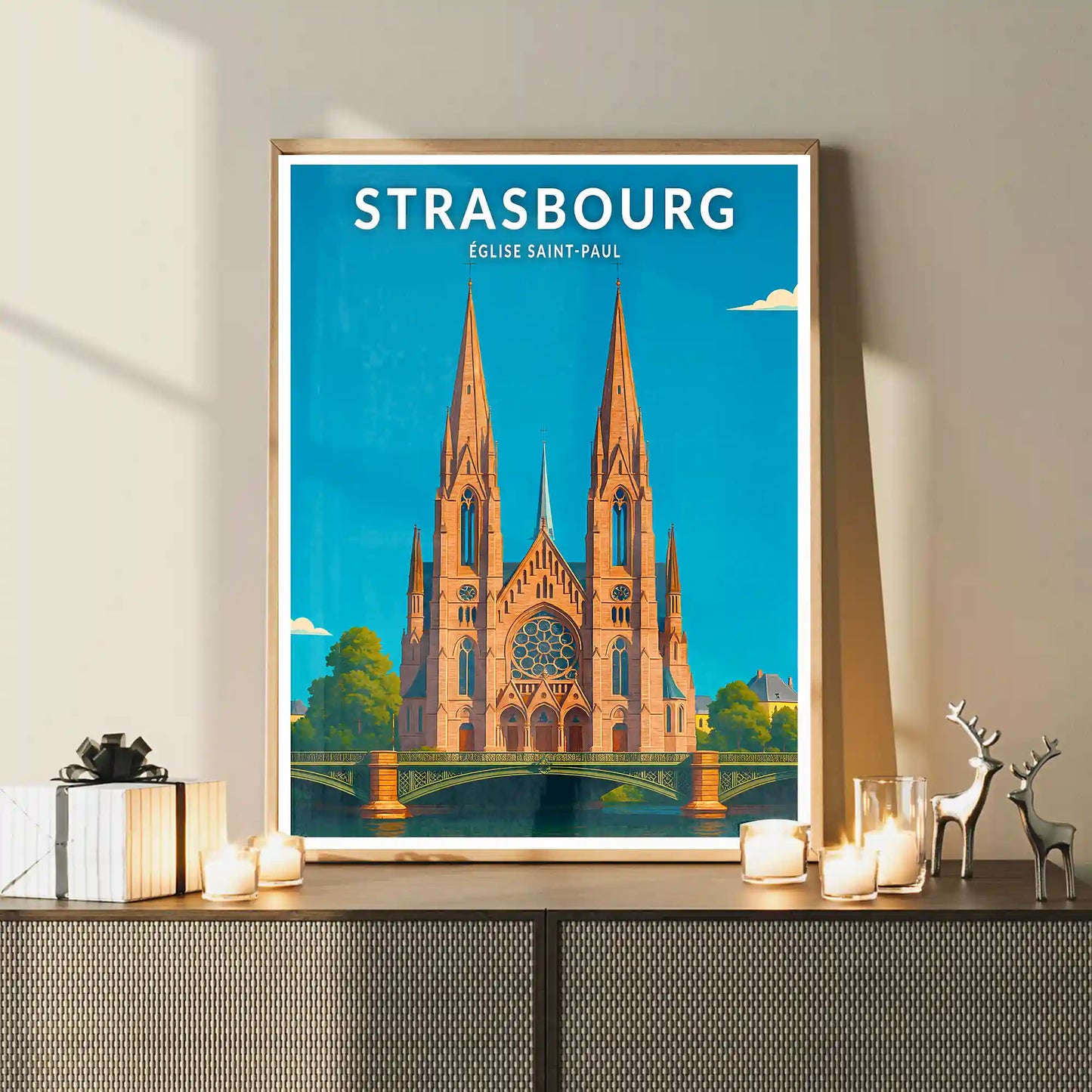 Affiche - Strasbourg - Église Saint-Paul