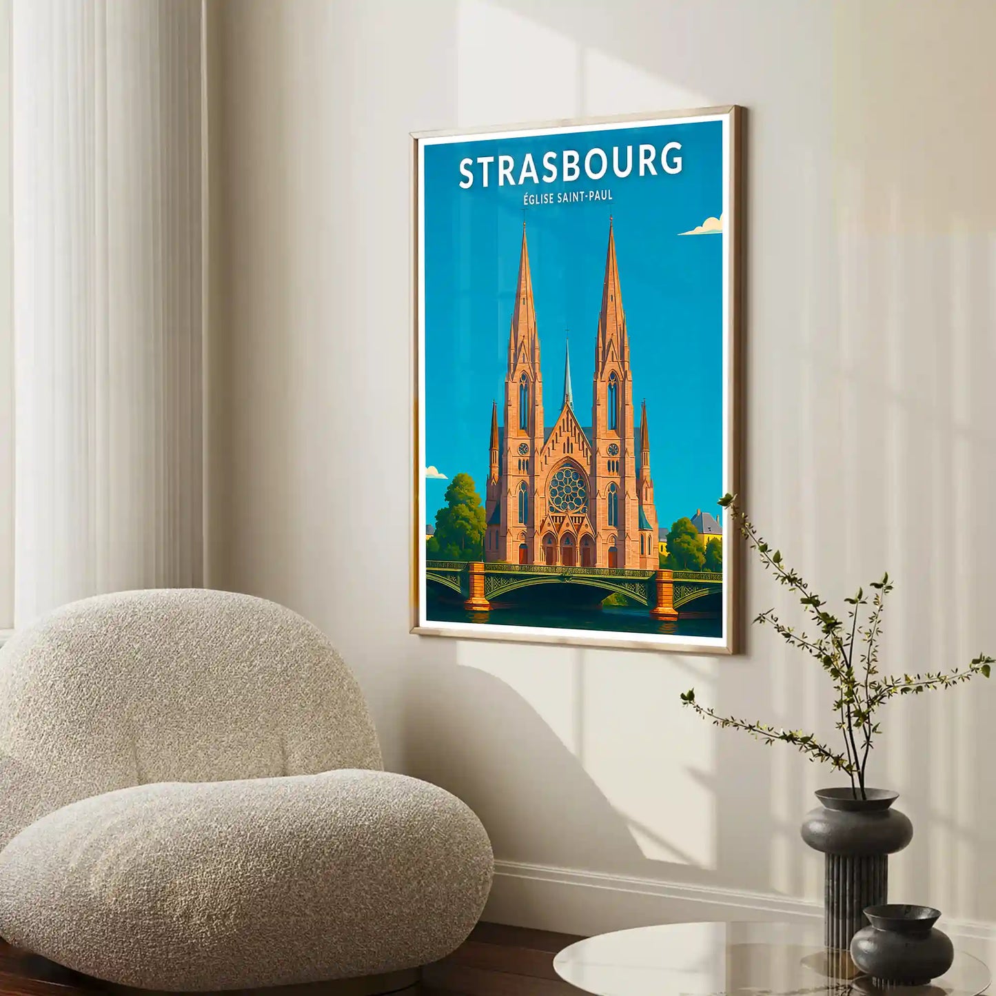 Affiche - Strasbourg - Église Saint-Paul