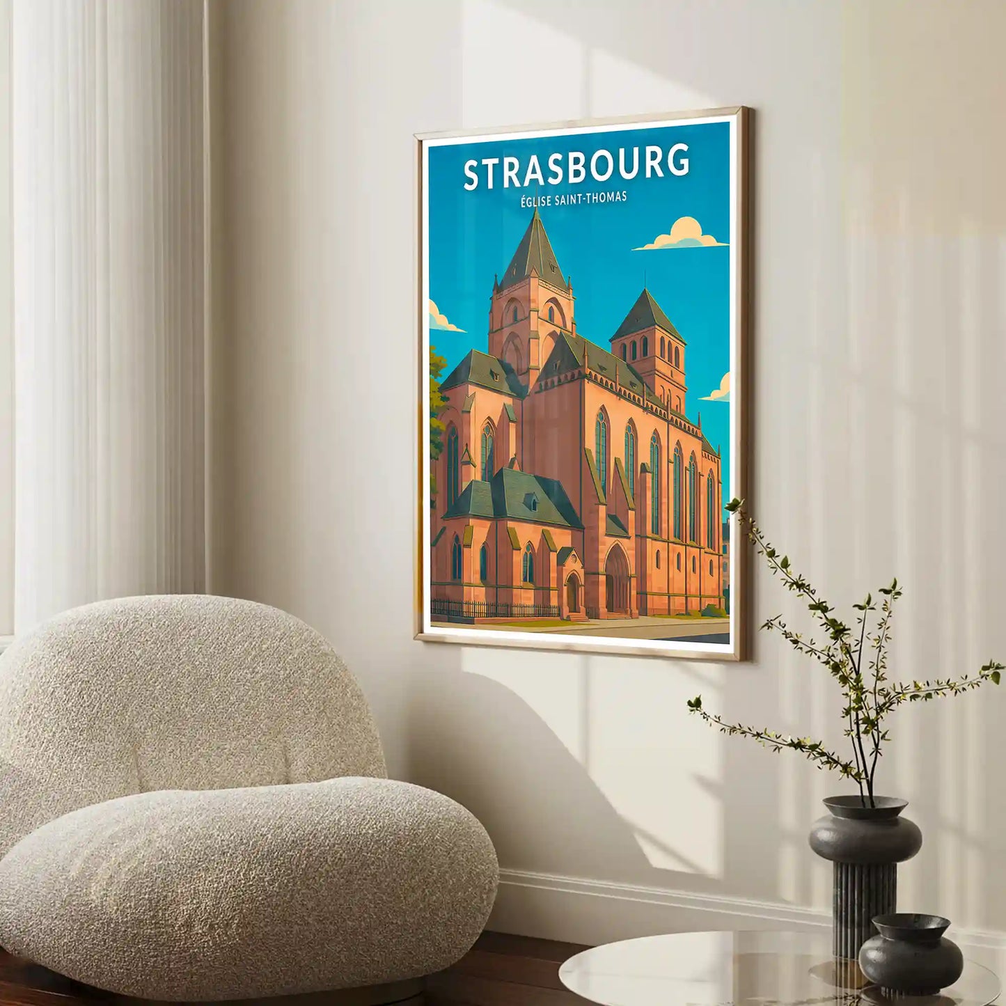 Affiche - Strasbourg - Église Saint-Thomas
