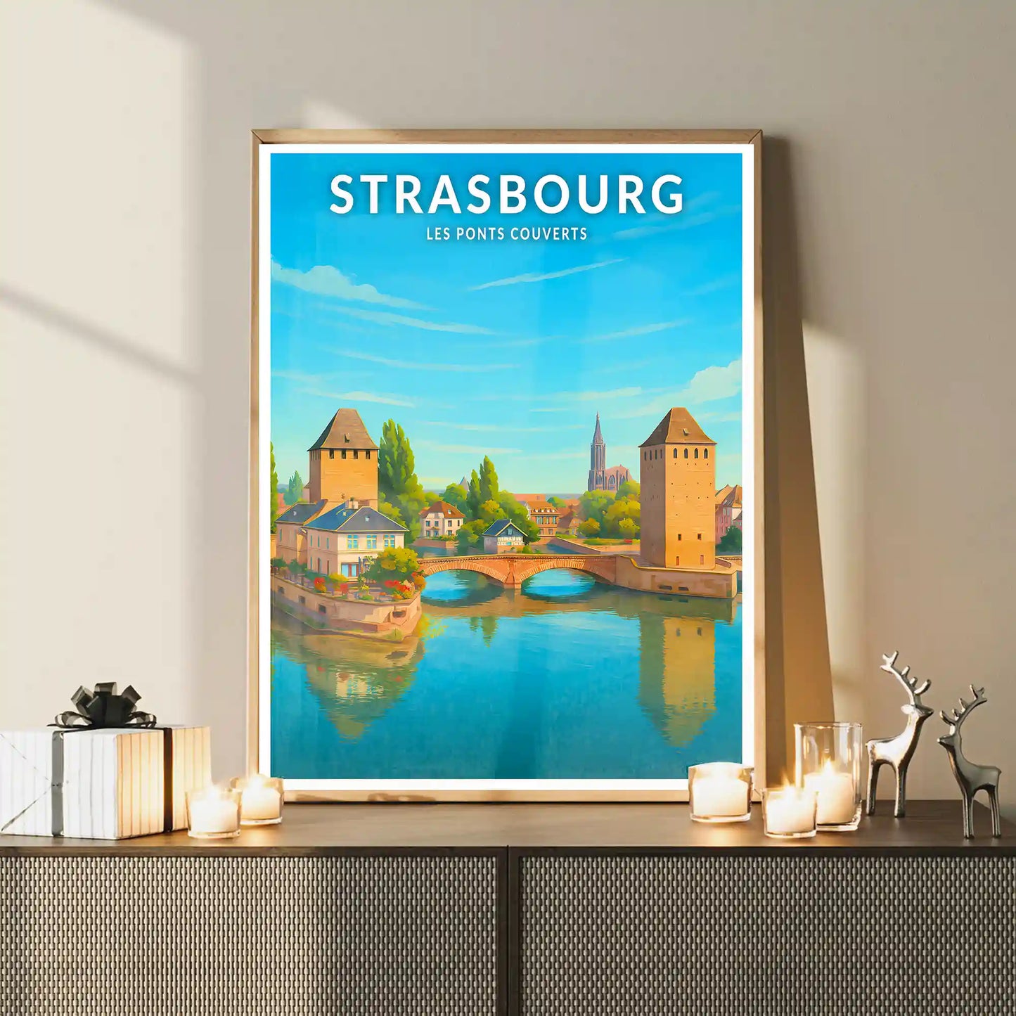 Affiche - Strasbourg - Les Ponts Couverts