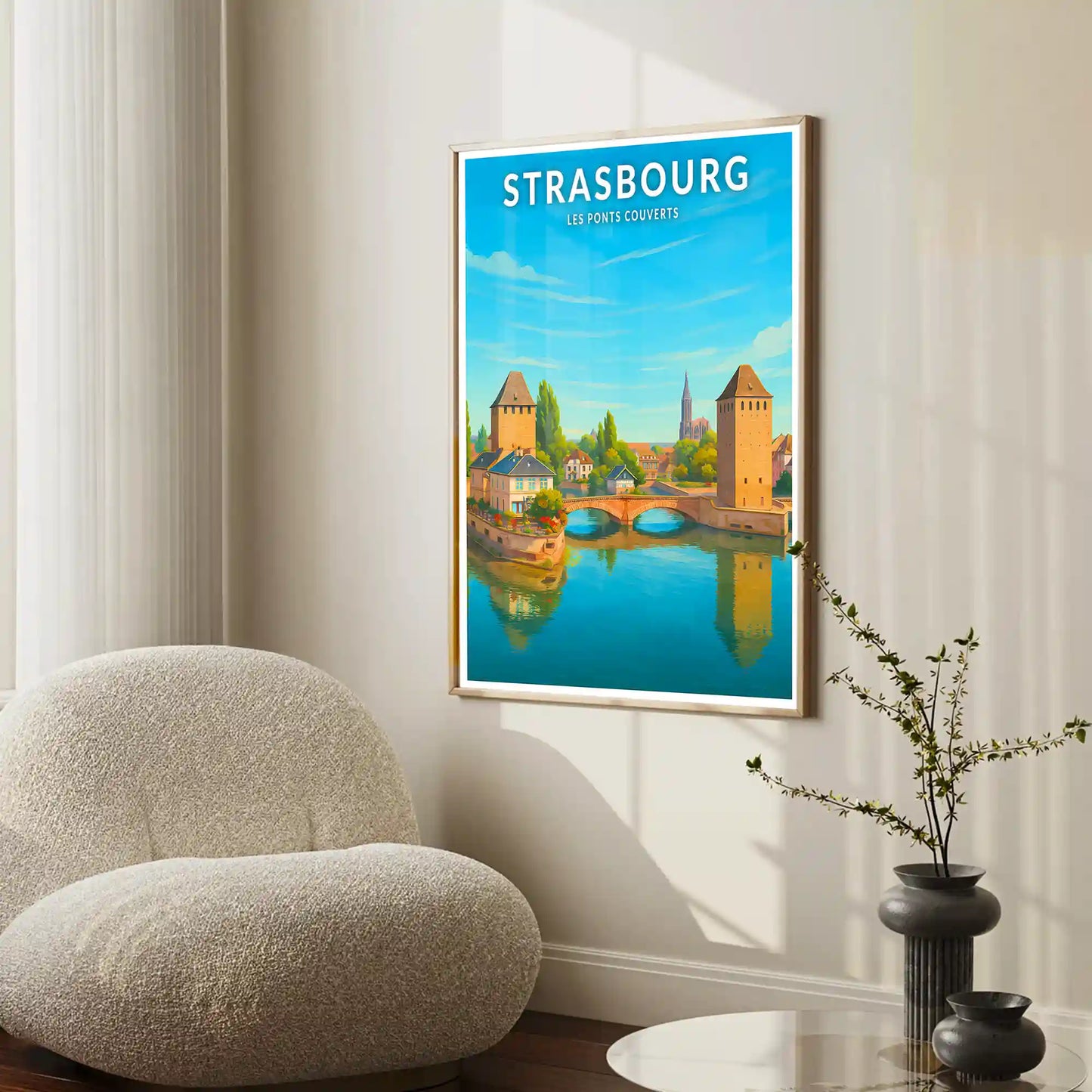 Affiche - Strasbourg - Les Ponts Couverts