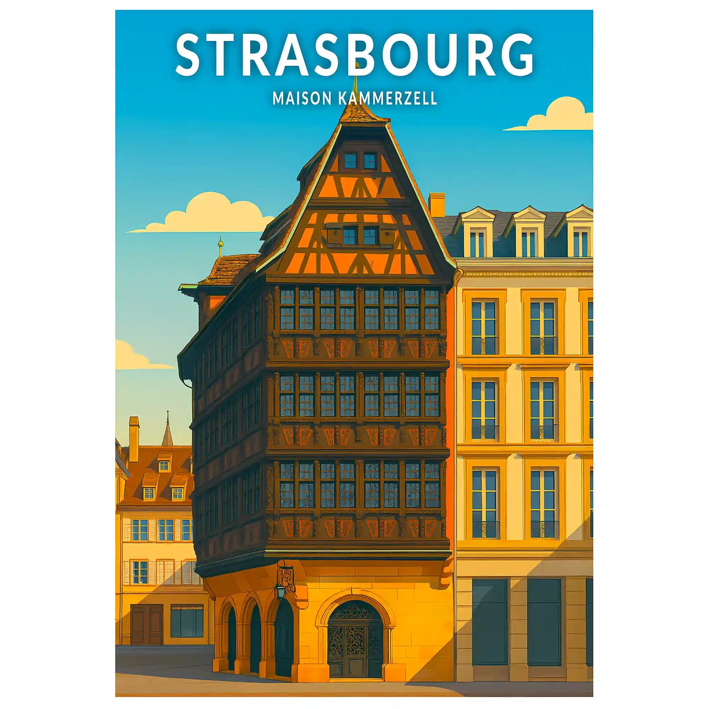 Affiche - Strasbourg - Maison Kammerzell