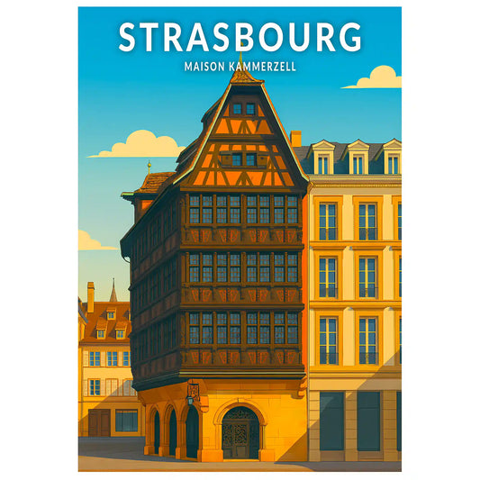 Affiche - Strasbourg - Maison Kammerzell