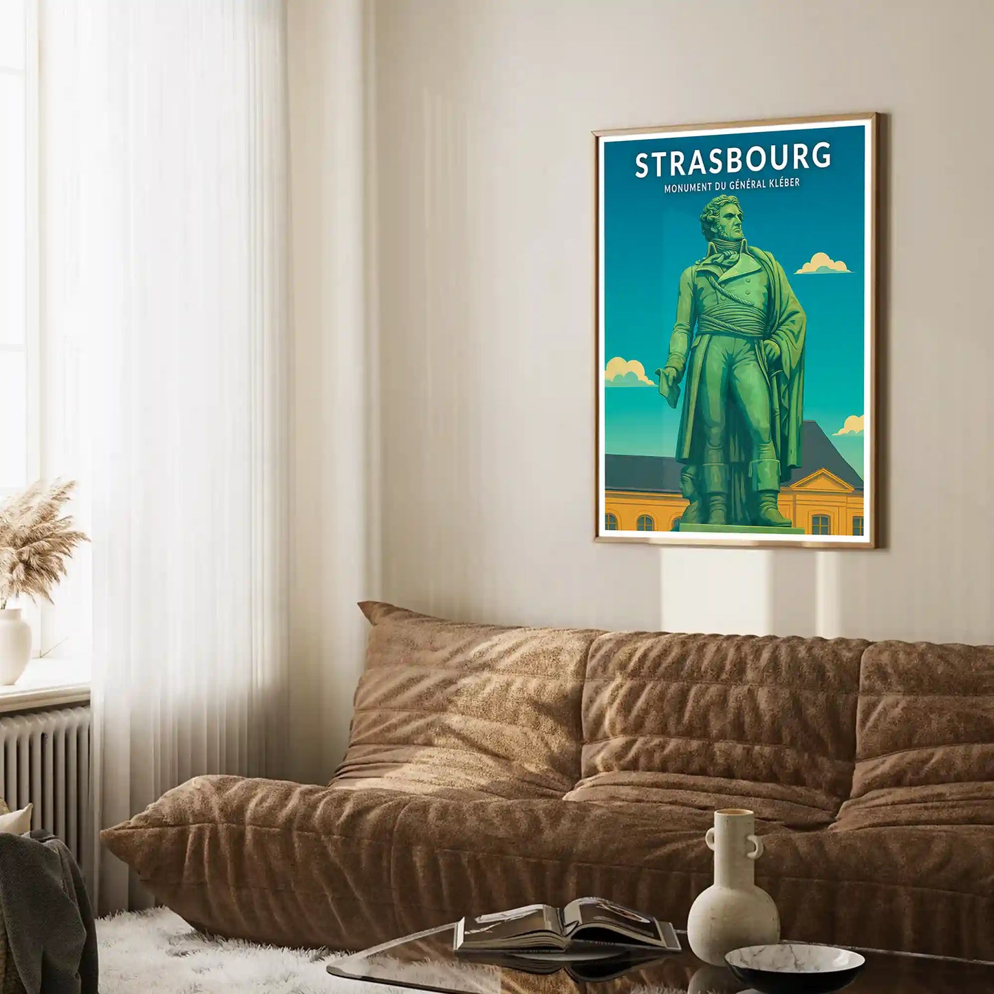 Affiche - Strasbourg - Statue du Général Kléber