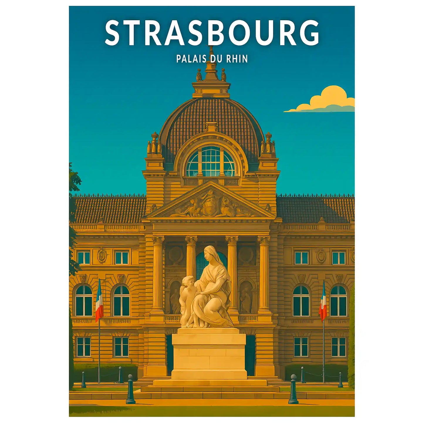Affiche - Strasbourg - Palais du Rhin