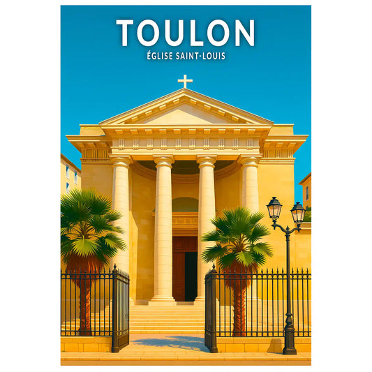 Affiche - Toulon - Église Saint-Louis