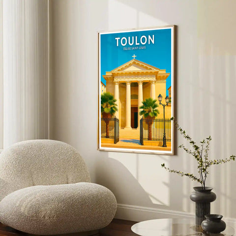 Affiche - Toulon - Église Saint-Louis