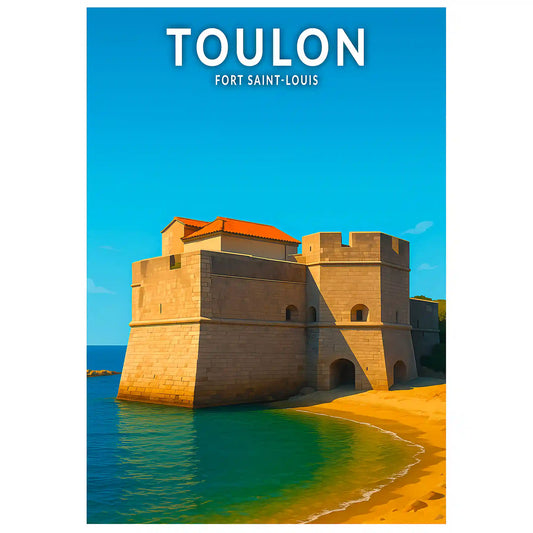 Affiche - Toulon - Fort Saint-Louis