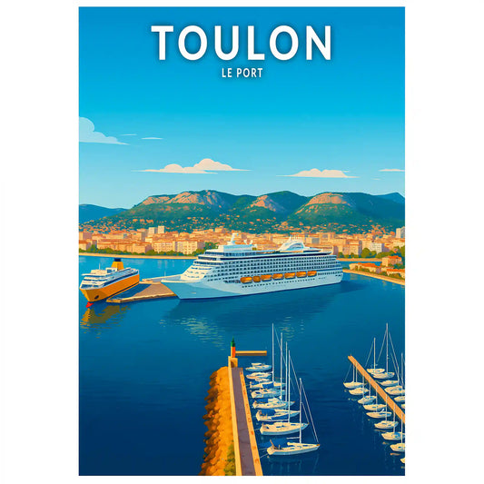 Affiche - Toulon - Le Port