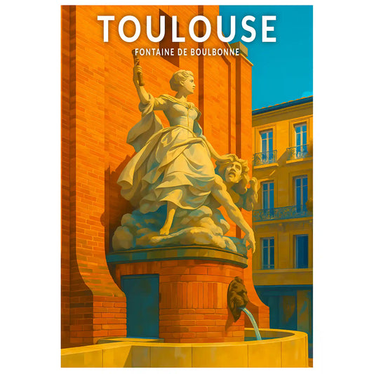 Affiche - Toulouse - Fontaine de Boulbonne