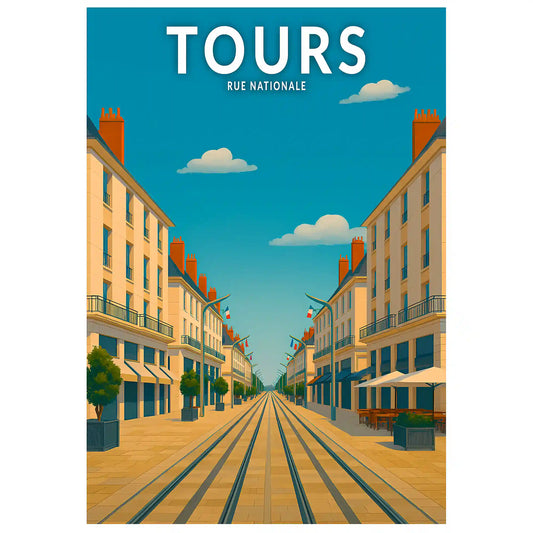 Affiche - Tours - Rue Nationale