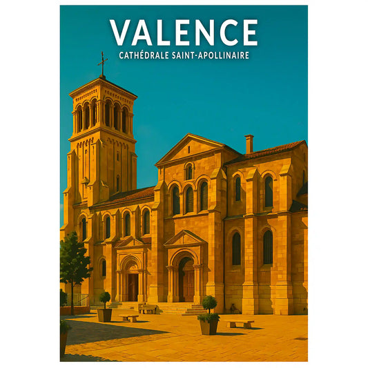 Affiche - Valence - Cathédrale Saint-Appolinaire