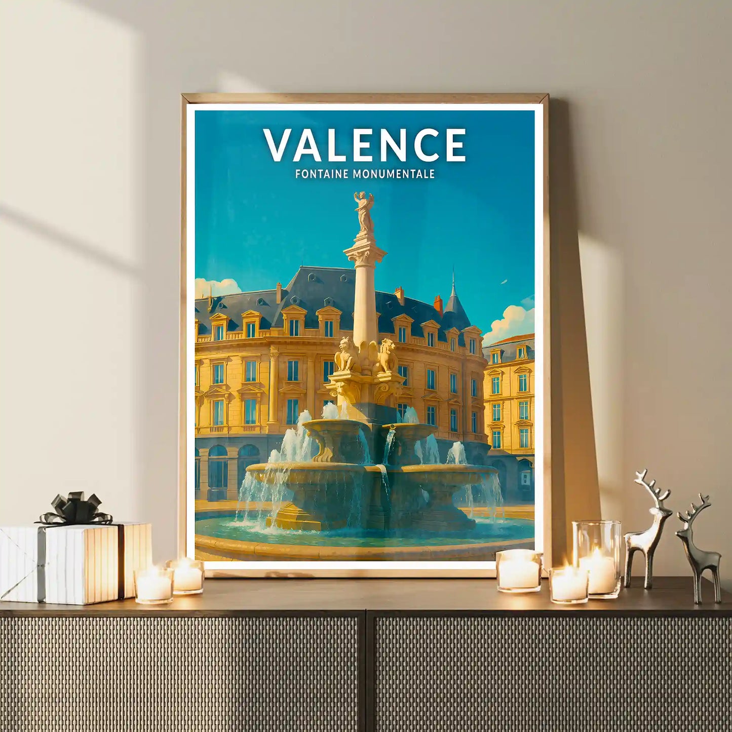 Affiche - Valence - Fontaine Monumentale