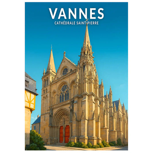 Affiche - Vannes - Cathédrale Saint-Pierre