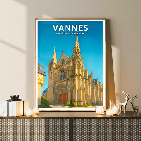 Affiche - Vannes - Cathédrale Saint-Pierre