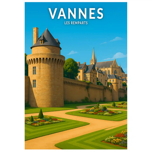 Affiche - Vannes - Les Remparts