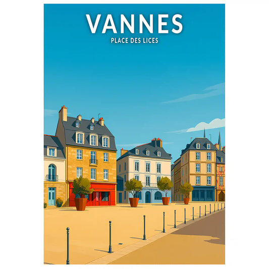 Affiche - Vannes - Place des Lices