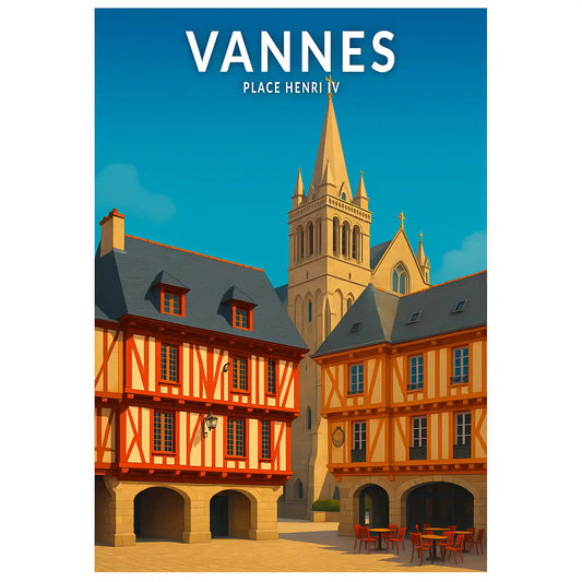 Affiche - Vannes - Place Henri IV
