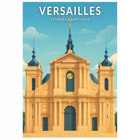 Affiche - Versailles - Cathédrale Saint-Louis