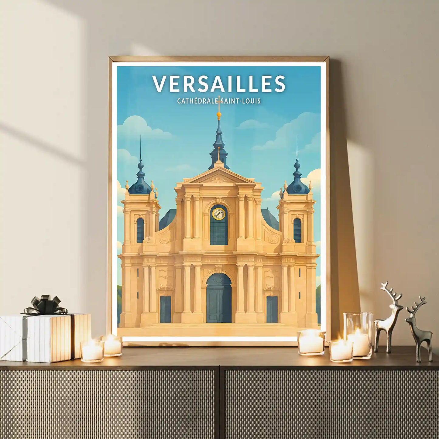 Affiche - Versailles - Cathédrale Saint-Louis