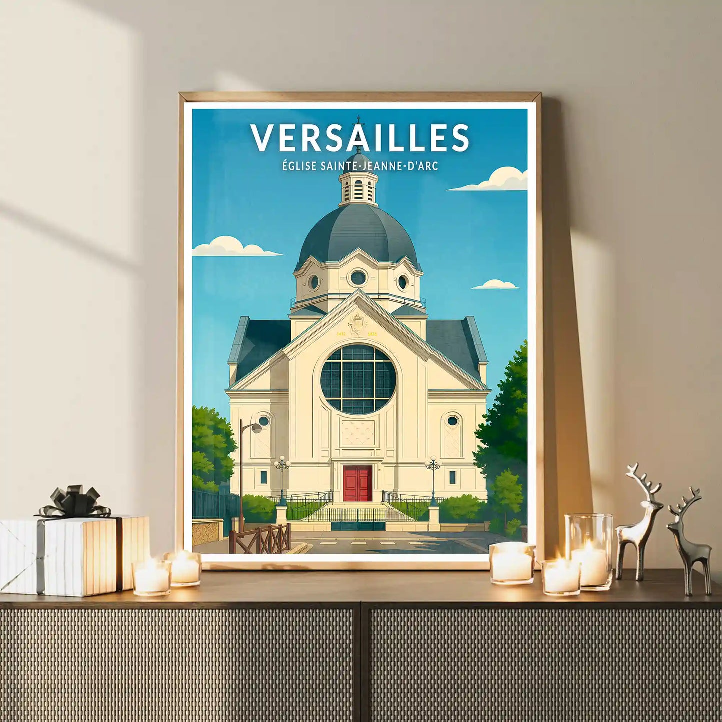 Affiche - Versailles - Église Sainte-Jeanne-d'Arc