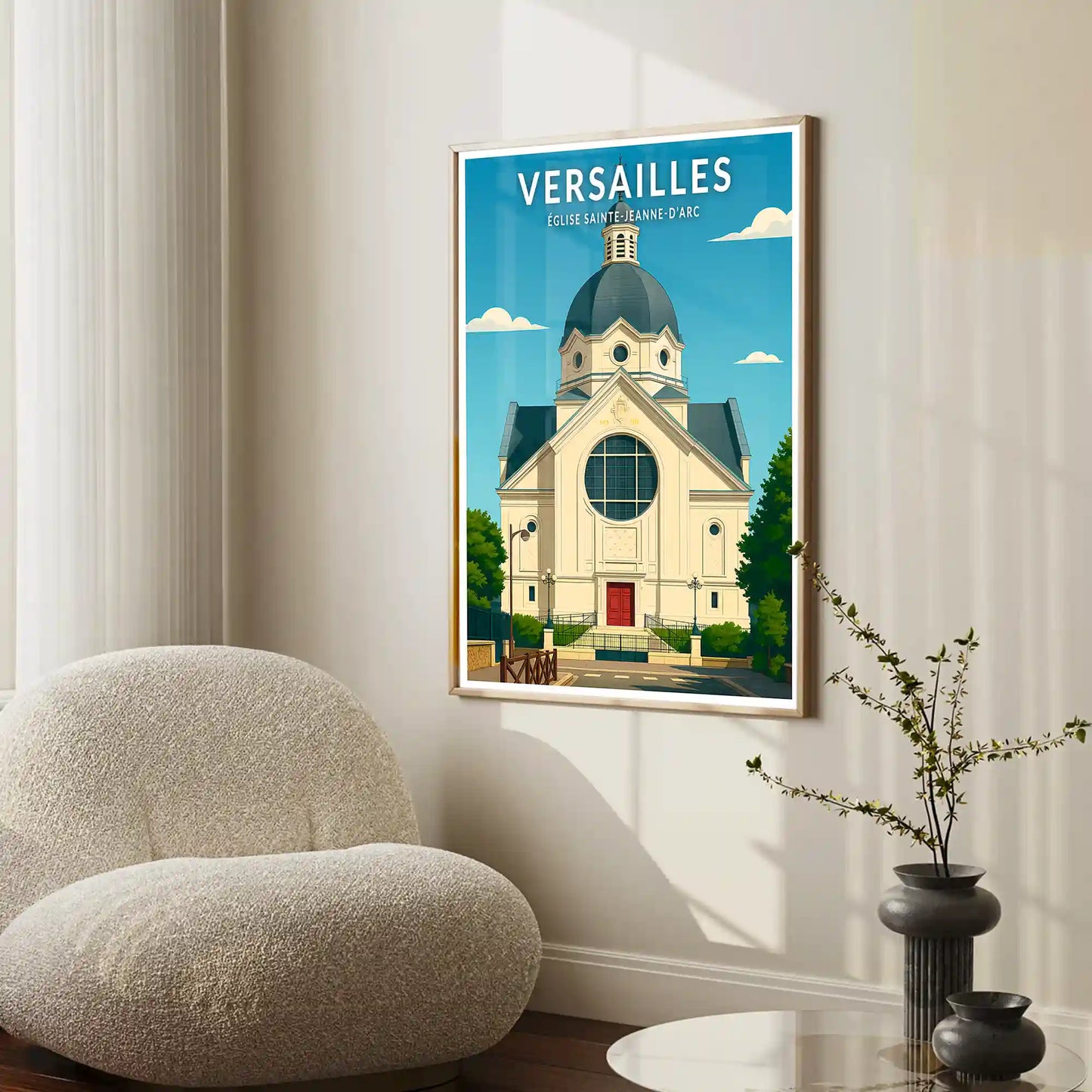Affiche - Versailles - Église Sainte-Jeanne-d'Arc