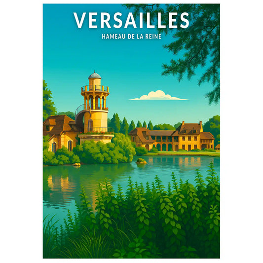 Affiche - Versailles - Hameau de la Reine