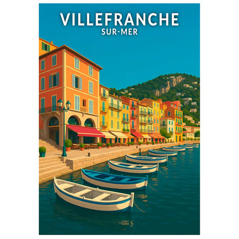 Affiche - Villefranche-sur-Mer